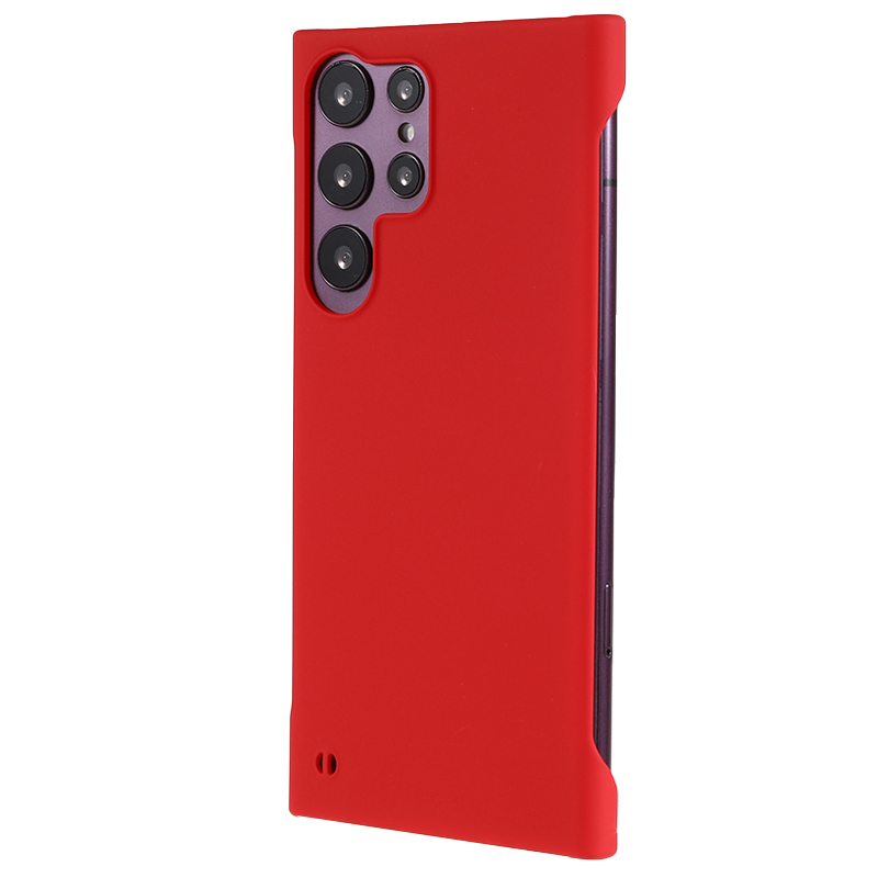 

Für Das Samsung Galaxy S22 Ultra 5G Skin-touch-rahmen Ohne Pc-telefonabdeckung - Rot, Galaxy S22 Ultra 5G