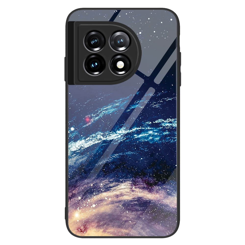 

Für OnePlus 11 5g-musterdruckendruck Anti-kratzer-telefonhülle Temperierte Glas+pc+tpu-mobiltelefonabdeckung - Die Milchstraße, OnePlus 11 5G