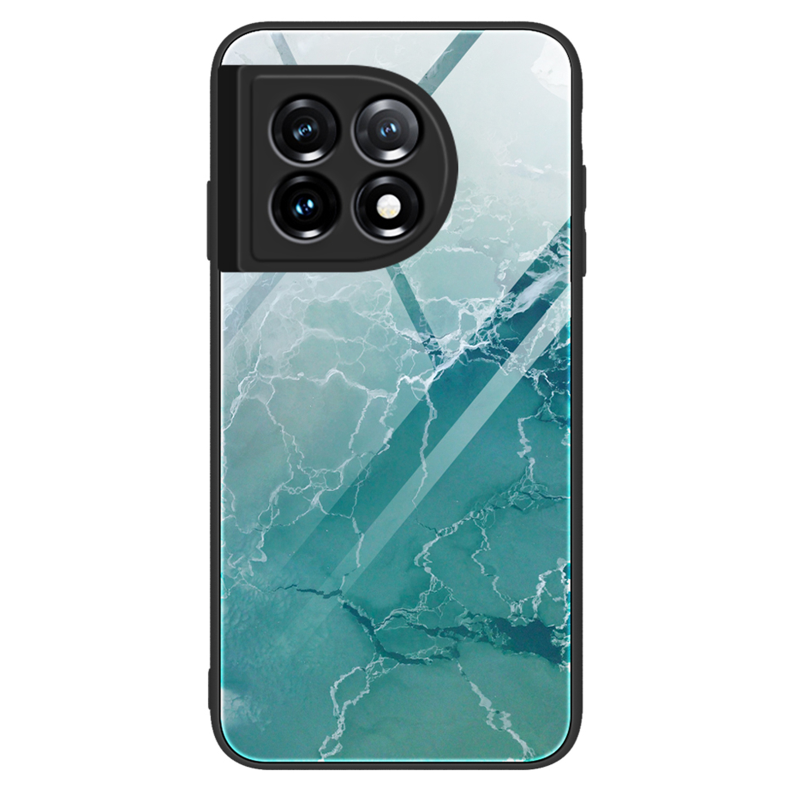

Für OnePlus 11 5G Marmormuster Phone Hülle Temperierte Glas+pc+tpu Anti-drop-telefonabdeckung - DL04, OnePlus 11 5G