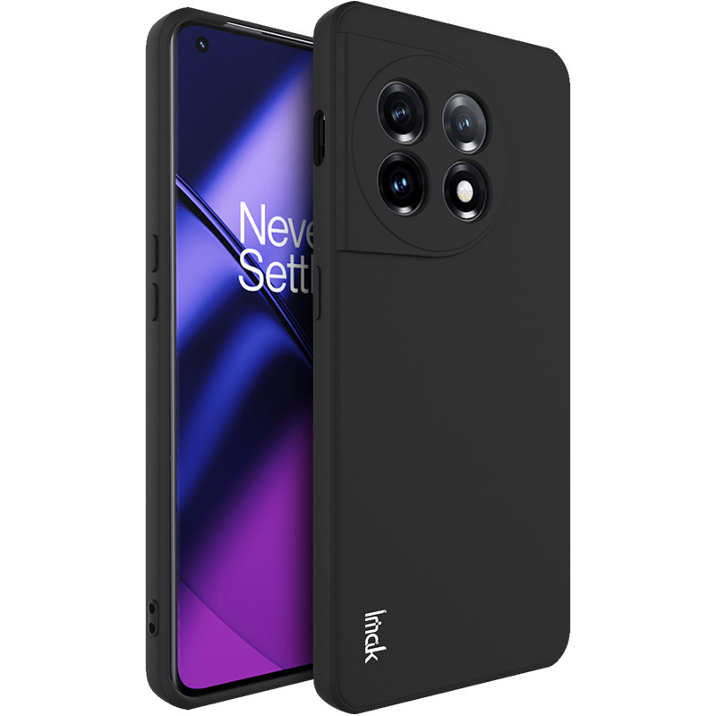 

IMAK Uc-4-serie Anti-Drop Slim-hülle Für OnePlus 11 5G Tpu-hülle Gerade Kanten-mobiltelefonabdeckung - Schwarz, OnePlus 11 5G
