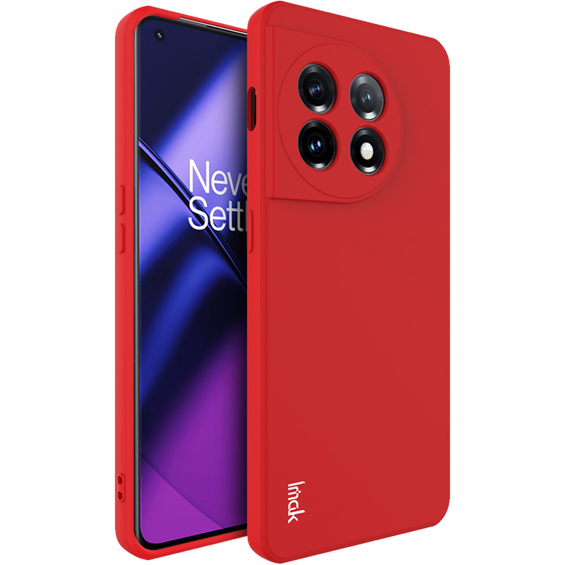 

IMAK Uc-4-serie Anti-Drop Slim-hülle Für OnePlus 11 5G Tpu-hülle Gerade Kanten-mobiltelefonabdeckung - Rot, OnePlus 11 5G
