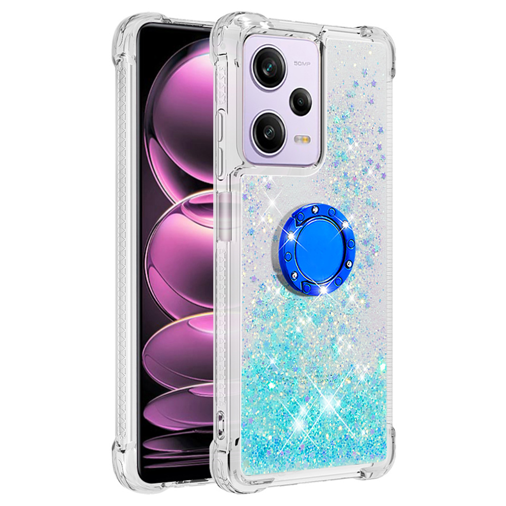 

Für Xiaomi Redmi Note 12 Pro 5G YB Ticksand Series-7 TPU Telefon Case Kickstand Cover - Blau / Pentagramm, Xiaomi Redmi Note 12 Pro 5G