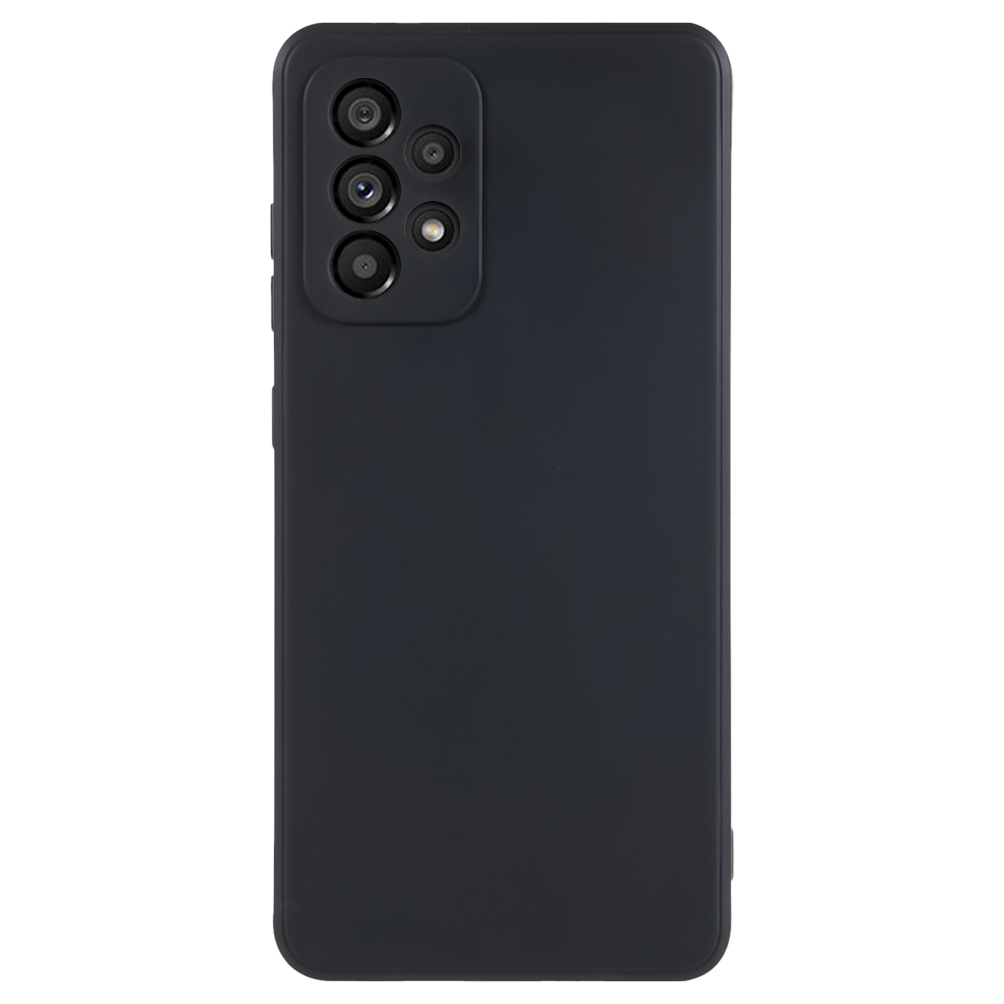 

Für Samsung Galaxy A52 5G Gereite Kante Tpu-telefonhülle Objektiv Präziser Ausschnitt Anti-drop-abdeckung - Schwarz, Galaxy A52 5G