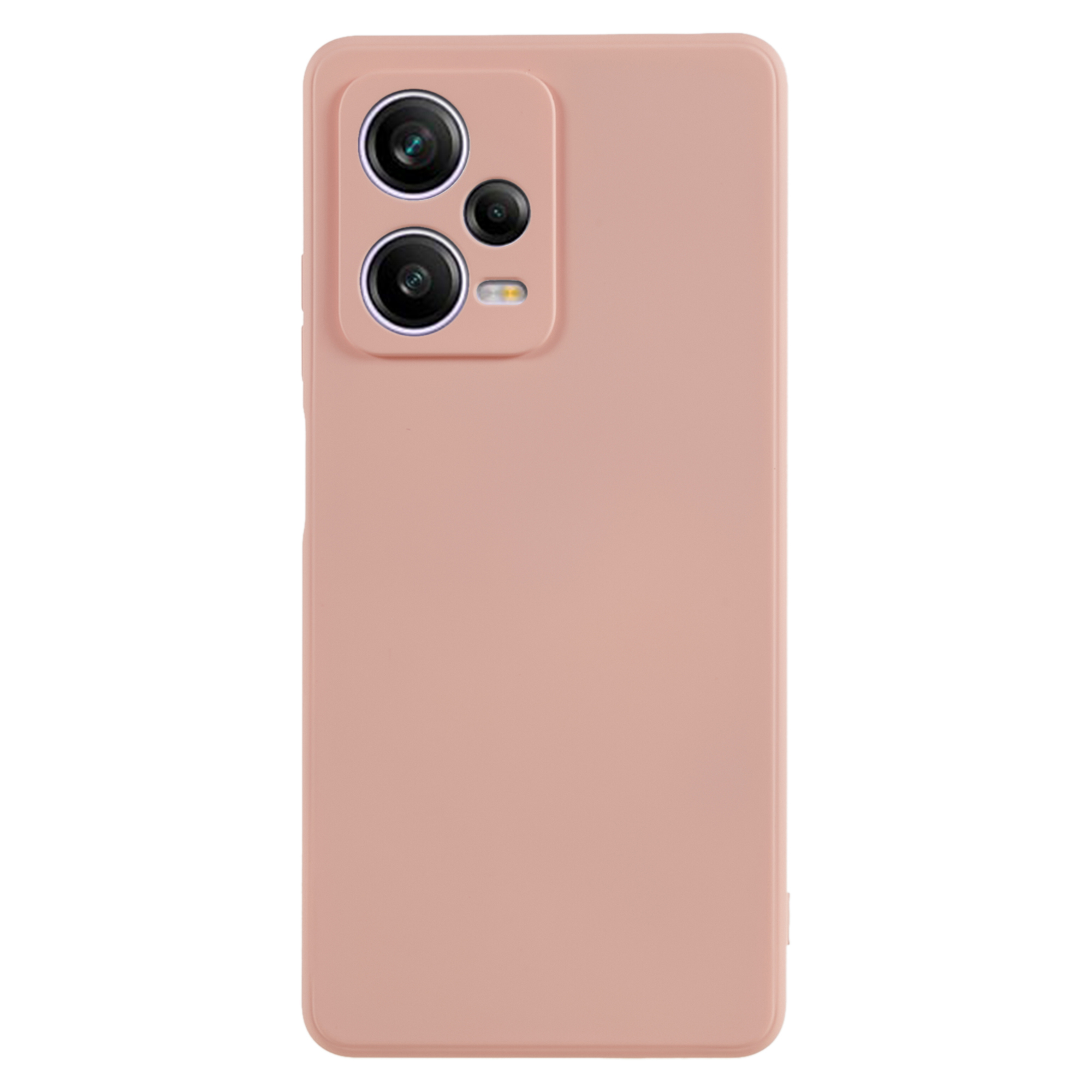 

Für Xiaomi Redmi Anmerkung 12 Pro 5G Scratch Resistant TPU -hülle Faserauskleidung Gummierte Schutzhilfe - Rosa, Xiaomi Redmi Note 12 Pro 5G