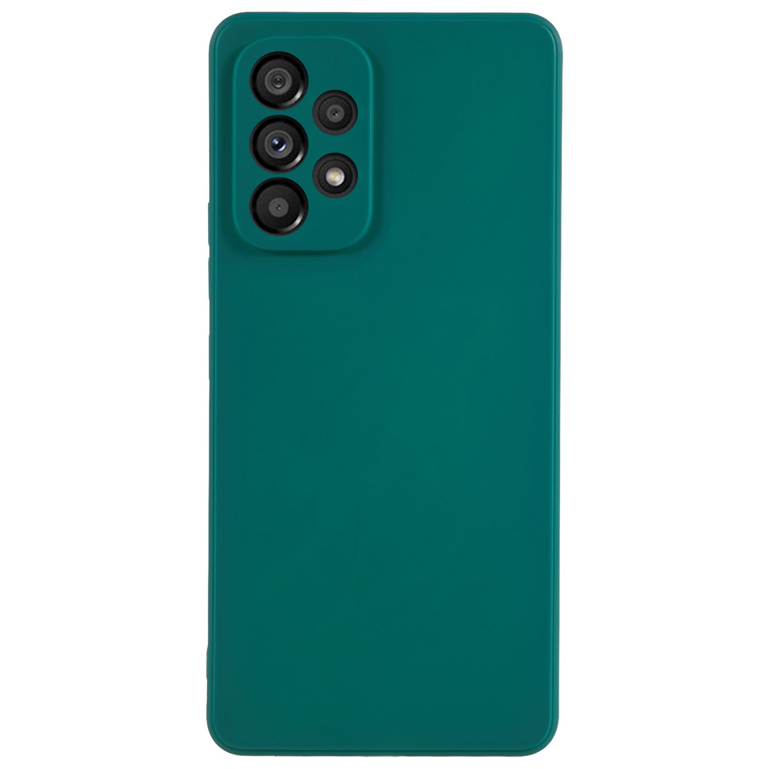 

Für Samsung Galaxy A53 5G Objektiv Präziser Ausschnitt Zurück -deckung Gerade Kante Flexible TPU -telefonhülle - Armeegrün, Samsung Galaxy A53 5G