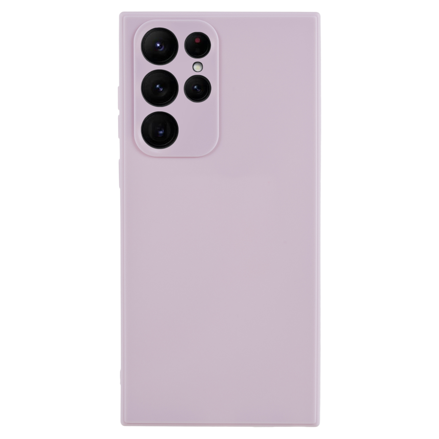 

Für Samsung Galaxy S22 Ultra 5G Gerade Kante TPU -abdeckobjektiv Präziser Ausschnitt Süßigkeitenfarbenfarbe Telefonhülle - Lila, Galaxy S22 Ultra 5G