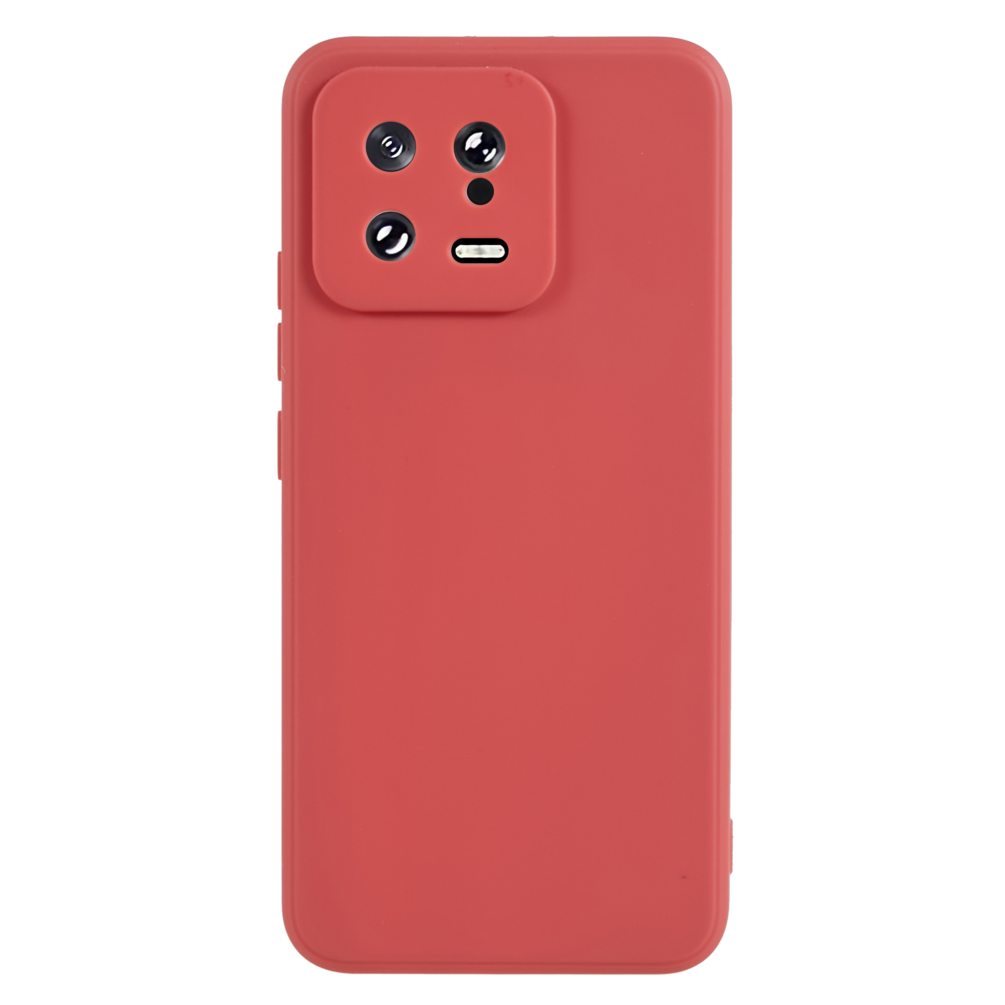 

Für Xiaomi 13 5G Precise Cutout Phone Hülle Gerade Kantenweiche TPU -telefonabdeckung - Hawthornrot, Xiaomi 13