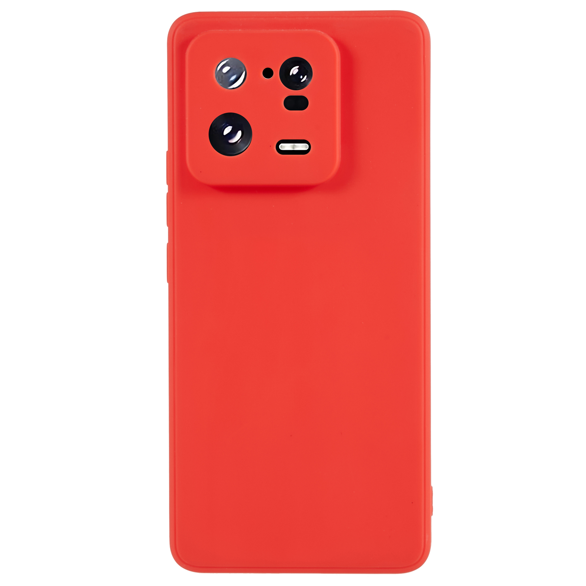 

Für Xiaomi 13 Pro 5G Straight Edge TPU Phone Case Präzise Ausschnittslinsenschutz -telefonabdeckung - Rot, Xiaomi 13 Pro 5G