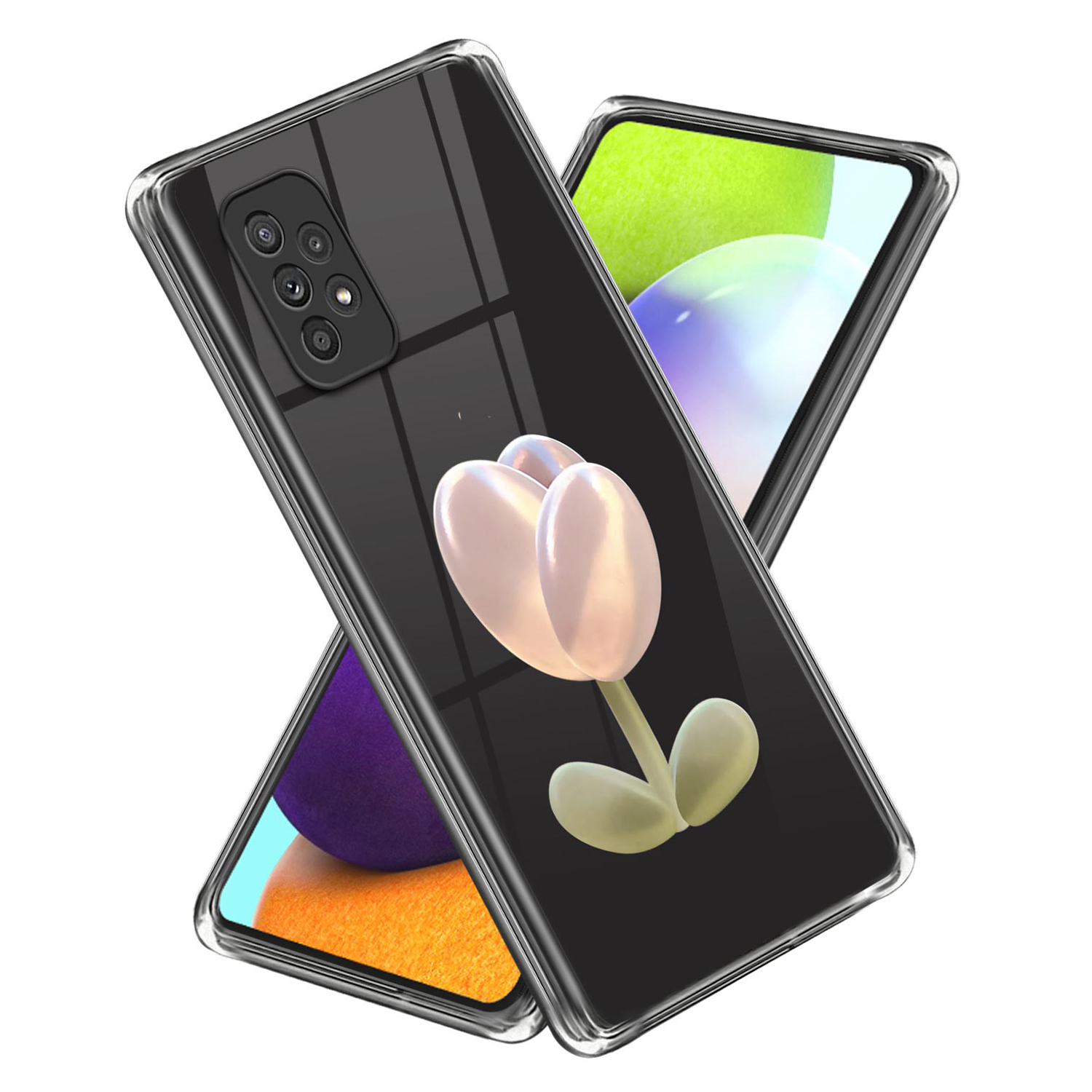 

Für Samsung Galaxy A33 5G TPU Phone Case Drop Protection Muster Drucken Rückdeckabdeckung - Tulpe, Samsung Galaxy A33 5G