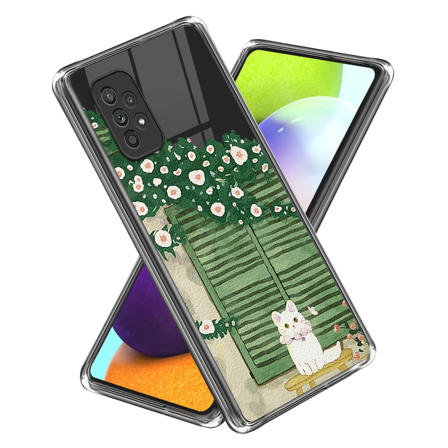 

Für Samsung Galaxy A33 5G TPU Phone Case Drop Protection Muster Drucken Rückdeckabdeckung - Ölmalerei Katze, Samsung Galaxy A33 5G