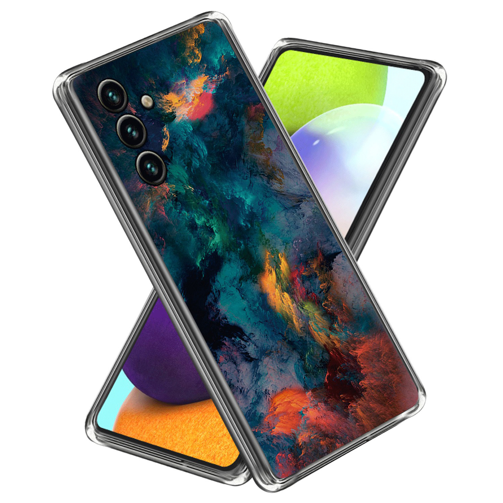 

Stoßdämpfer Hülle Für Samsung Galaxy M54 5G Telefonhülle Musterdruck IMD TPU Slim Cover - Rosige Wolken, Galaxy M54 5G