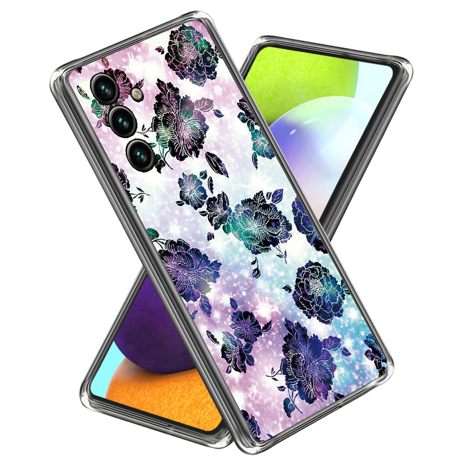 

Stoßdämpfer Hülle Für Samsung Galaxy M54 5G Telefonhülle Musterdruck IMD TPU Slim Cover - Lilane Blumen, Galaxy M54 5G