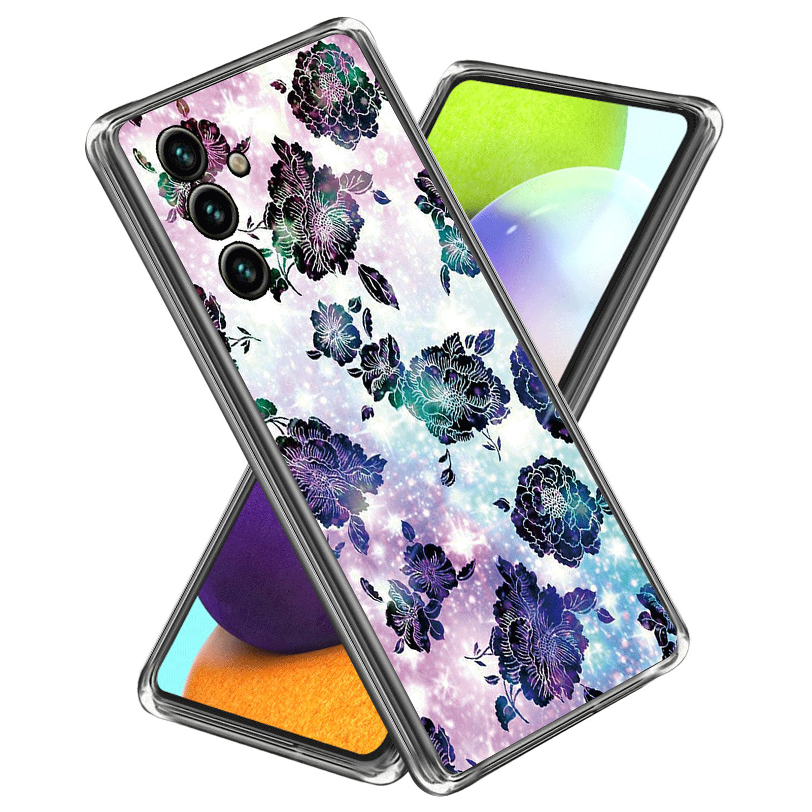 

Slim Telefonkoffer Für Samsung Galaxy A24 4G Deckungsmuster Druck Anti-Fall IMD Tpu-fall - Lilane Blumen, Galaxy A24 4G