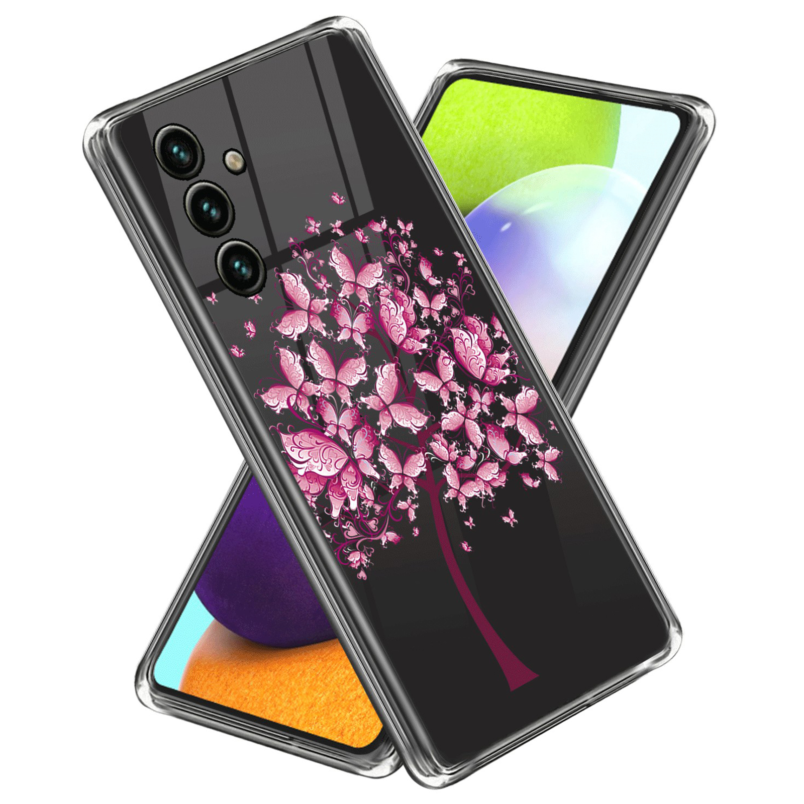 

Drop-proof-telefonhülle Für Samsung Galaxy M14 5G Slim Case Muster Druck IMD Soft Tpu-abdeckung - Pinke Blumen, Galaxy M14 5G