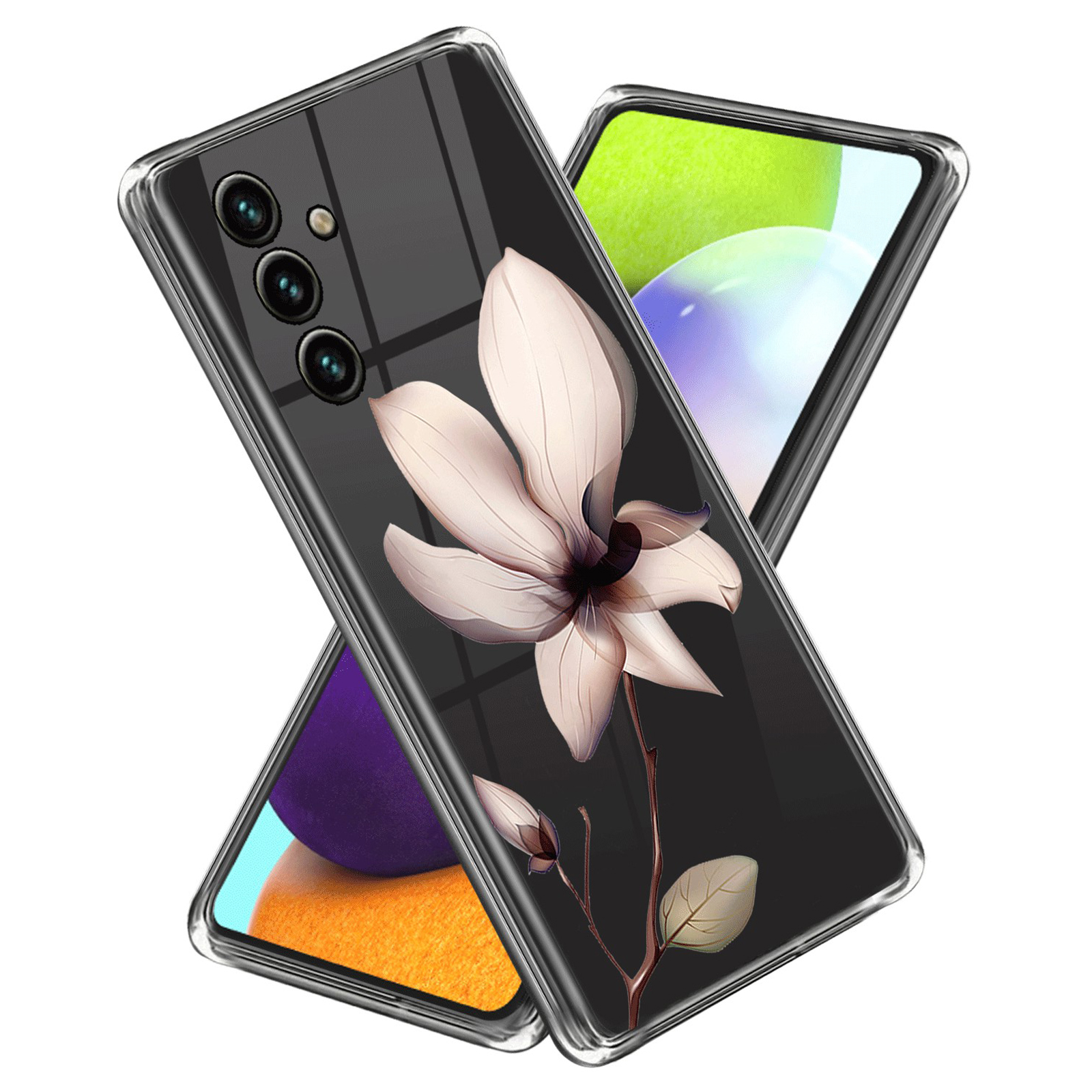 

Für Samsung Galaxy M14 5G Anti-drogen-telefonhülle Imd-muster Druck TPU Schockdcoverabdeckung - Pinke Blume, Galaxy M14 5G