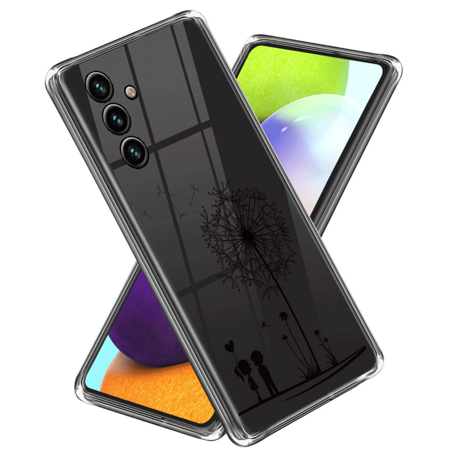 

Für Samsung Galaxy M14 5G Anti-drogen-telefonhülle Imd-muster Druck TPU Schockdcoverabdeckung - Löwenzahn Und Kinder, Galaxy M14 5G