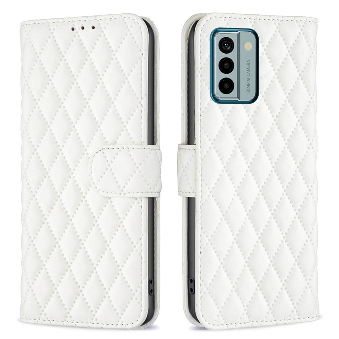 

Binfen Color BF Style-14 Telefonhülle Für Nokia G22 Lederständer Brieftasche Telefonabdeckung - Weiss, Nokia G22