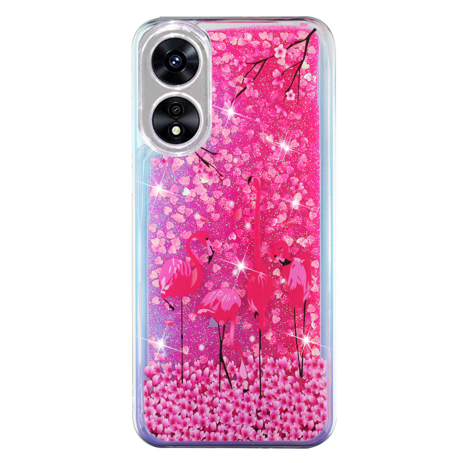 

Für Oppo A17 4g / A17k 4G Quicksand Telefonkoffer-präds-muster Anti-drop-telefon Tpu-abdeckung - Vogel, Oppo A17 4G