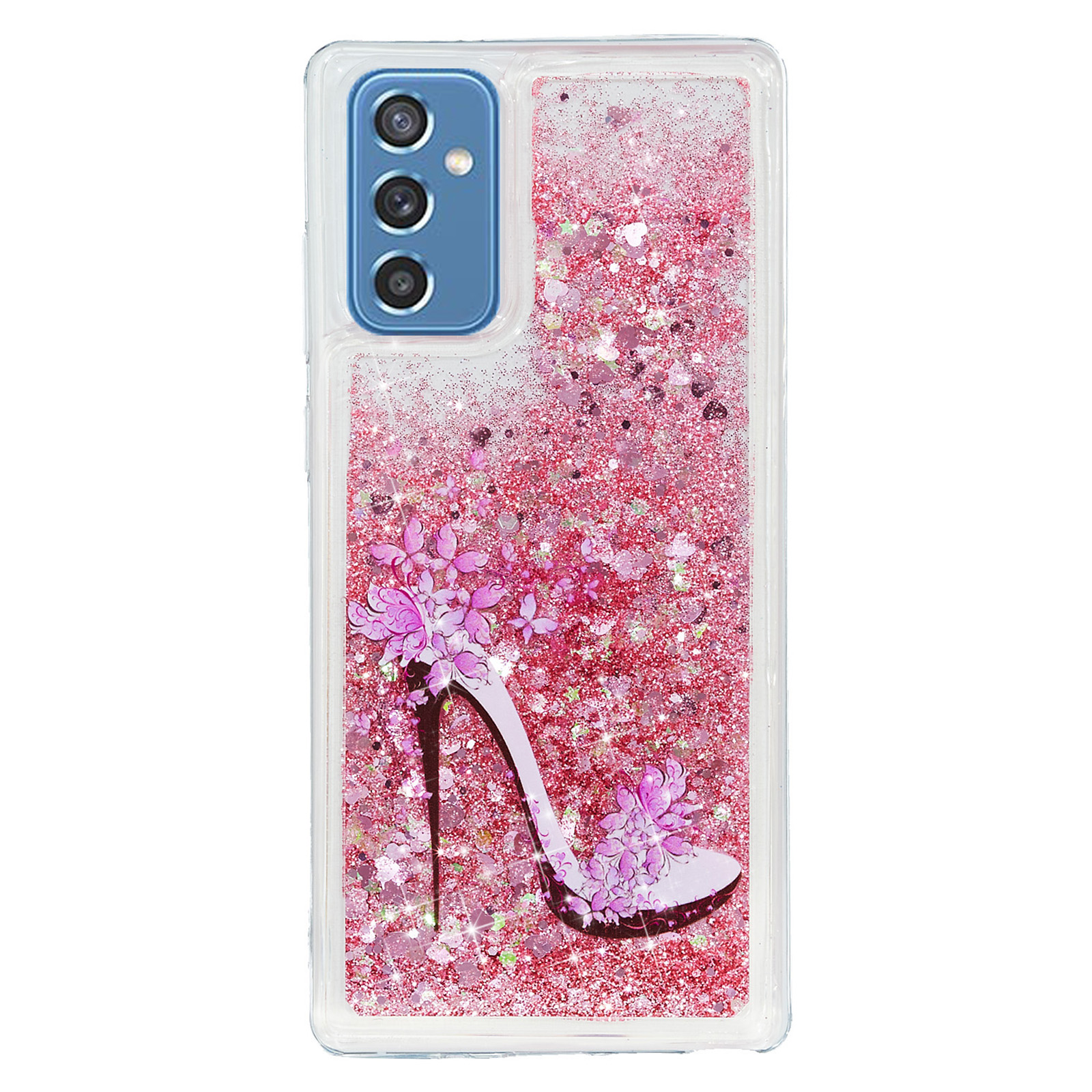 

Für Samsung Galaxy A34 5G Soft TPU Flüssige TPU Quicksand Phone Hülle Mobiltelefonabdeckung - Hochhackige Schuhe, Galaxy A34 5G