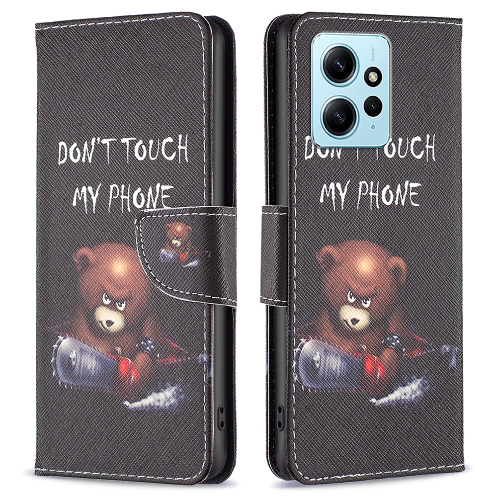 

Für Xiaomi Redmi Hinweis 12 4G Anti-drogen-muster Druckphase PU Leder-brieftasche Abdeckung - Tragen, Xiaomi Redmi Note 12 4G
