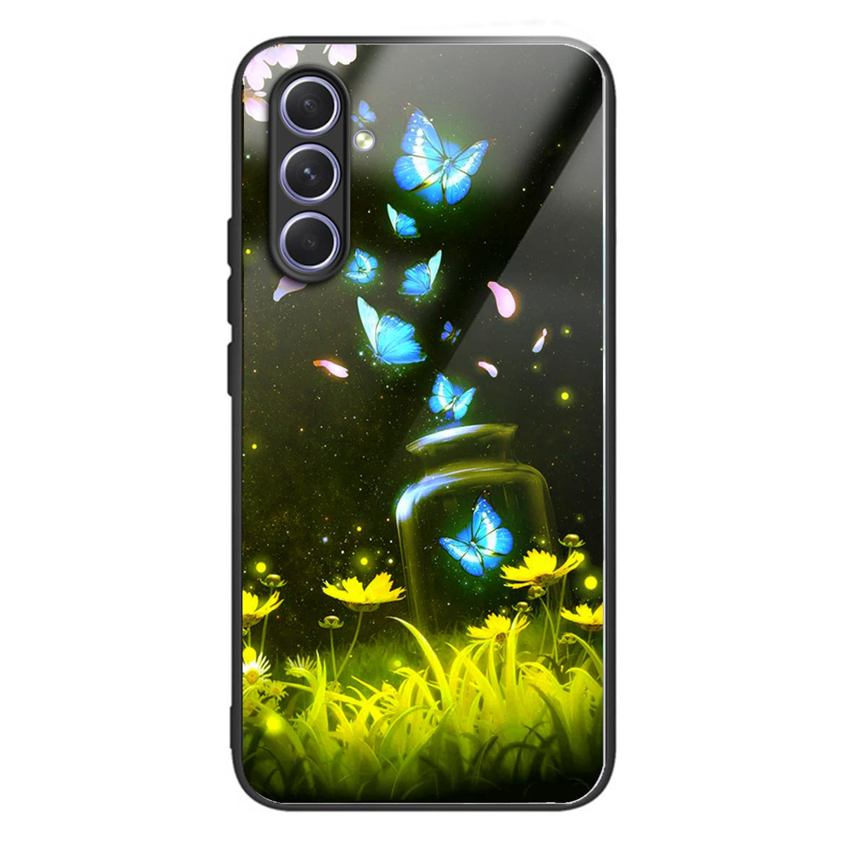 

Stoßdämpfer Hülle Für Samsung Galaxy A14 5G Temperierte Glas TPU -abdeckungsmuster Druck Telefonschale - Stil E, Galaxy A14 5G