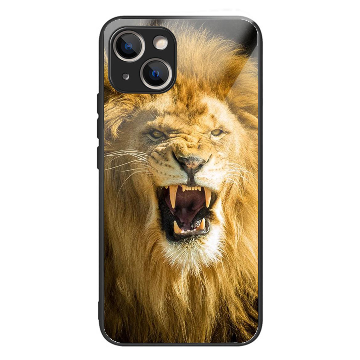 

Schutzhülle Für Iphone 14 Tempured Glas TPU Haste Muster Drucktele - Stil C, iPhone 14