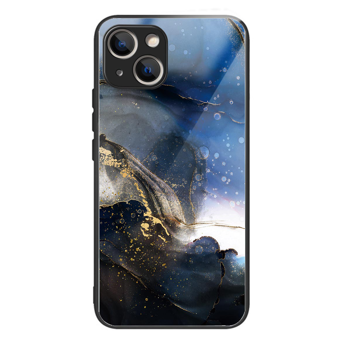 

Schutzhülle Für Iphone 14 Tempured Glas TPU Haste Muster Drucktele - Stil G, iPhone 14