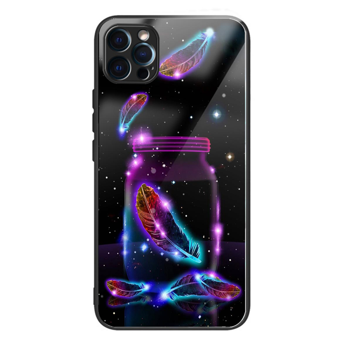 

TPU -hülle Von Tempered Glass Für Iphone 14 Pro Protective Deckungsmuster Druck Telefonschale Drucken - Stil H, iPhone 14 Pro