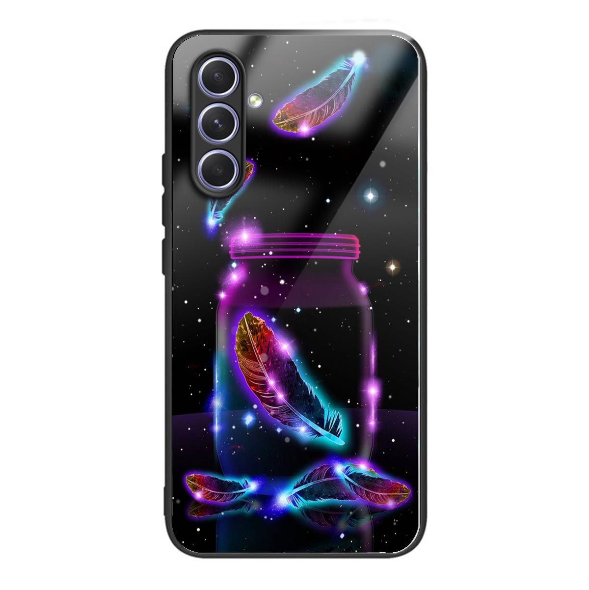 

Musterdruckphase Für Samsung Galaxy A34 5G Temperierte Glas Tpu-hülle Anti-drop-telefonabdeckung - Stil H, Galaxy A34 5G