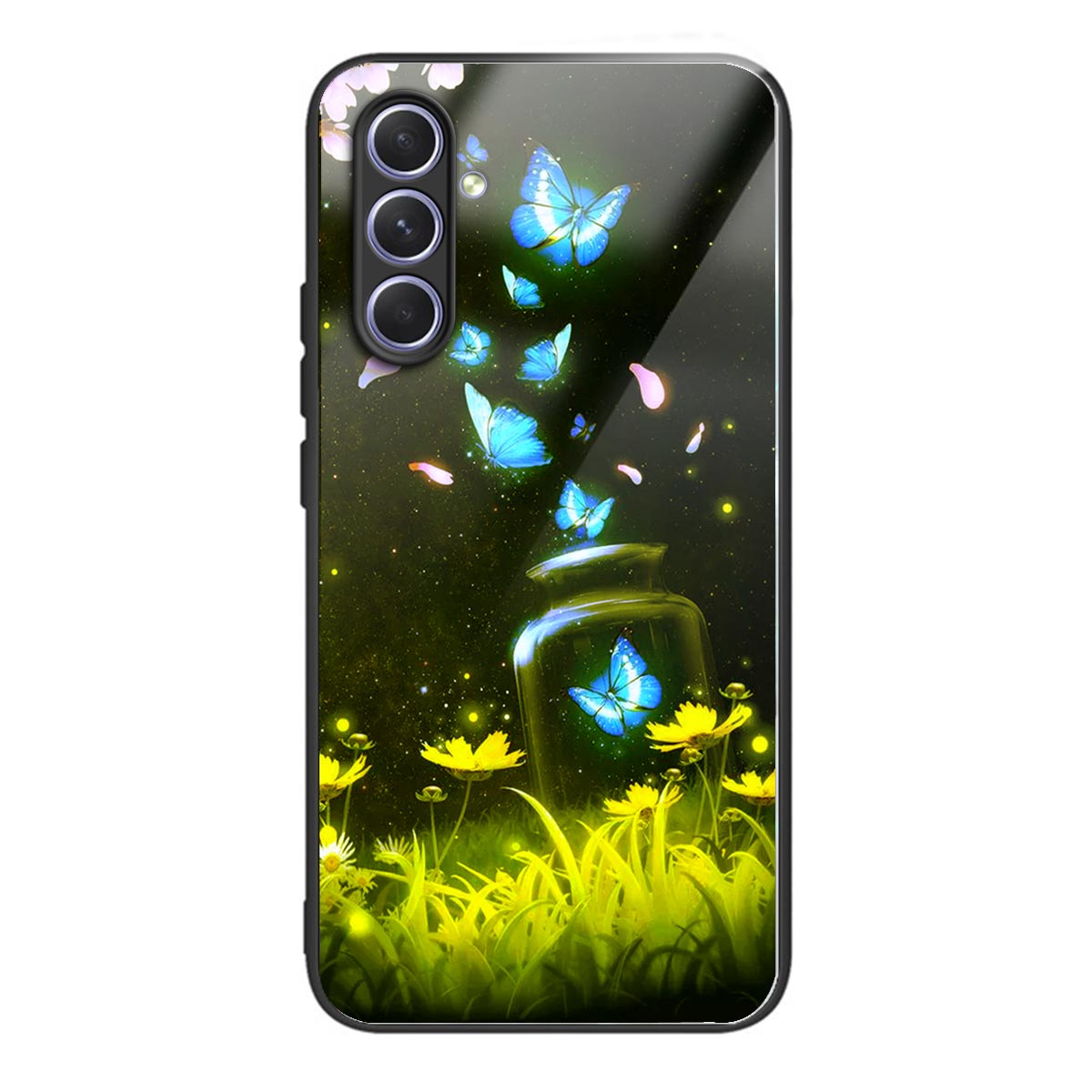 

Tpu-hülle Von Temperaturglas Für Samsung Galaxy A54 5G Muster Druckschocksicherer Abdeckung Anti-drop-telefonhülle - Stil E, Galaxy A54 5G