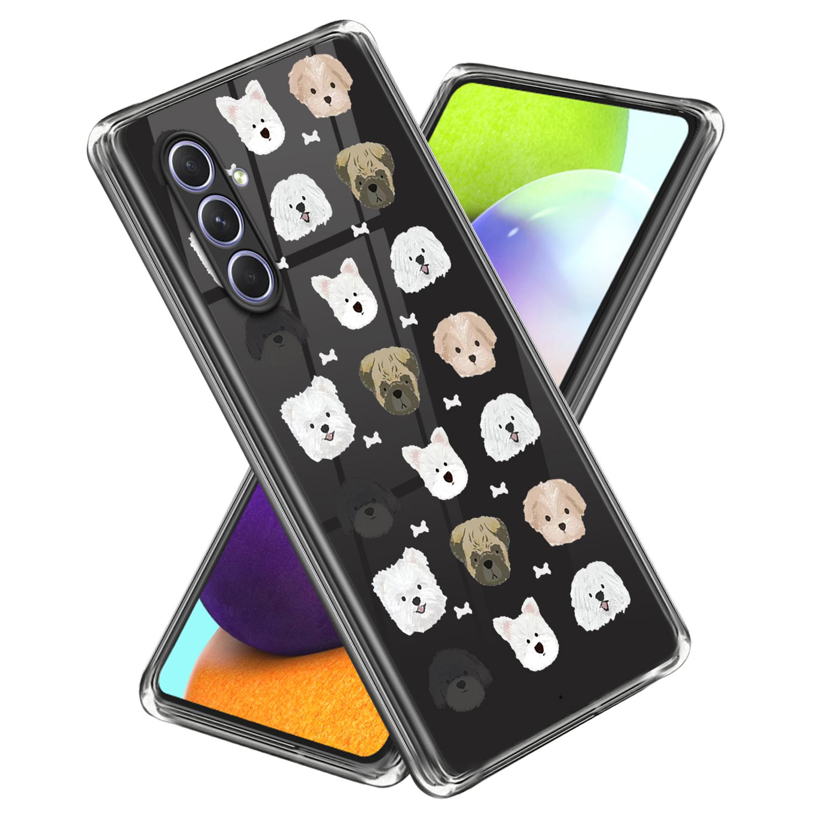 

Für Samsung Galaxy A34 5G Soft TPU Phone -hülle -muster -drucken Rückdeckabdeckung - Hundekopf, Galaxy A34 5G