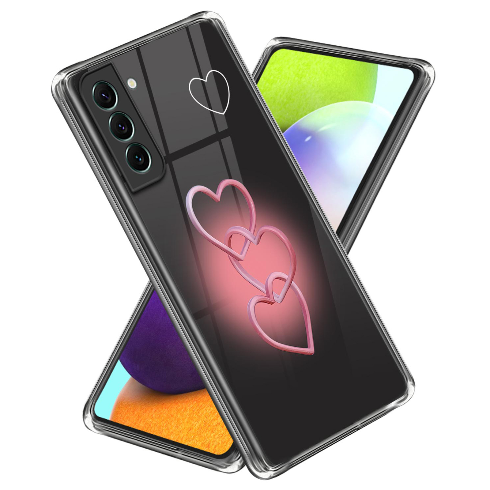

Für Samsung Galaxy S23+ Muster Druckdesign Design Telefonfall Soft TPU -schutzabdeckung - Dreiliebe, Galaxy S23+