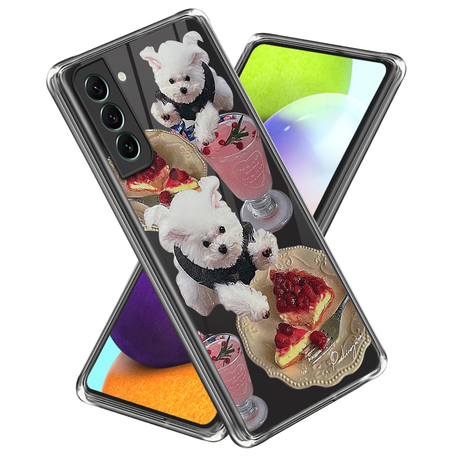 

Für Samsung Galaxy S23+ Muster Druckdesign Design Telefonfall Soft TPU -schutzabdeckung - Hund / Nachtisch, Galaxy S23+