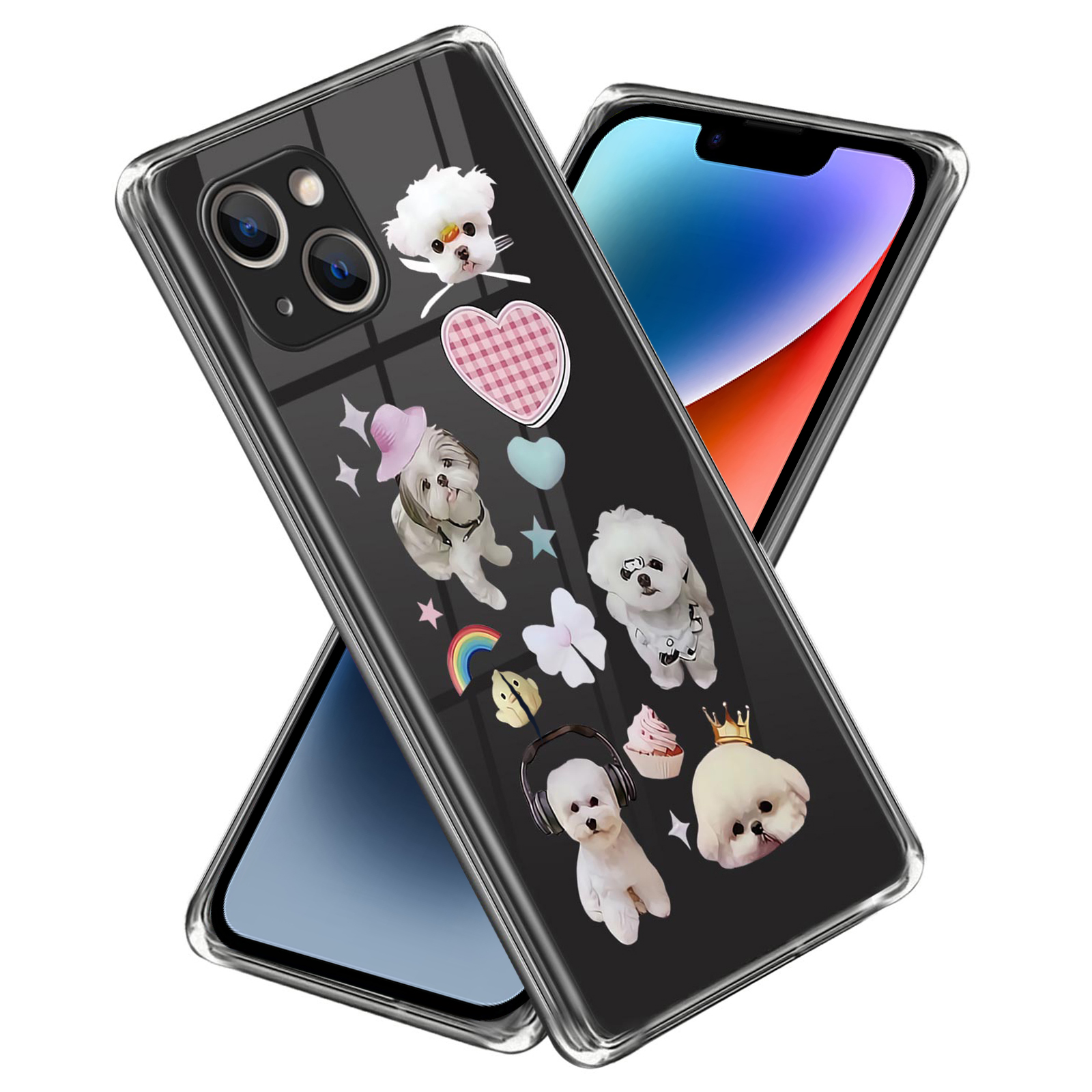 

For iPhone 14 Plus Soft TPU Phone Case Pattern Printing Protective Mobile Phone Cover - Pet Dog, iPhone 14 Plus