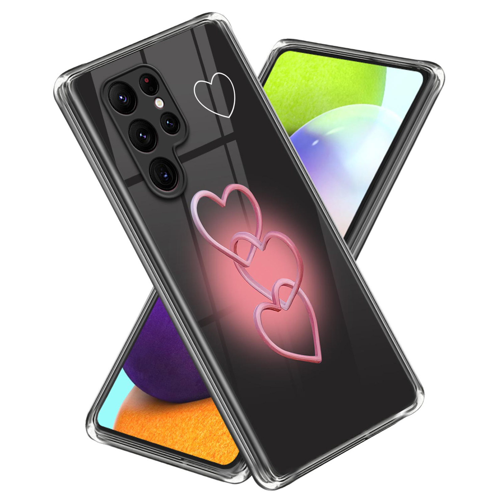 

For Samsung Galaxy S23 Ultra Pattern Printing Phone TPU Case Cell Phone Cover - Three-Love, Galaxy S23 Ultra