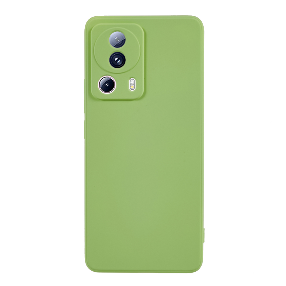 

Für Xiaomi 13 Lite / Civi 2 5G Gummiziertes TPU -stoßdämpfer Hülle Faserfasern Weiche Telefonabdeckung - Bohnengrün, Xiaomi 13 Lite