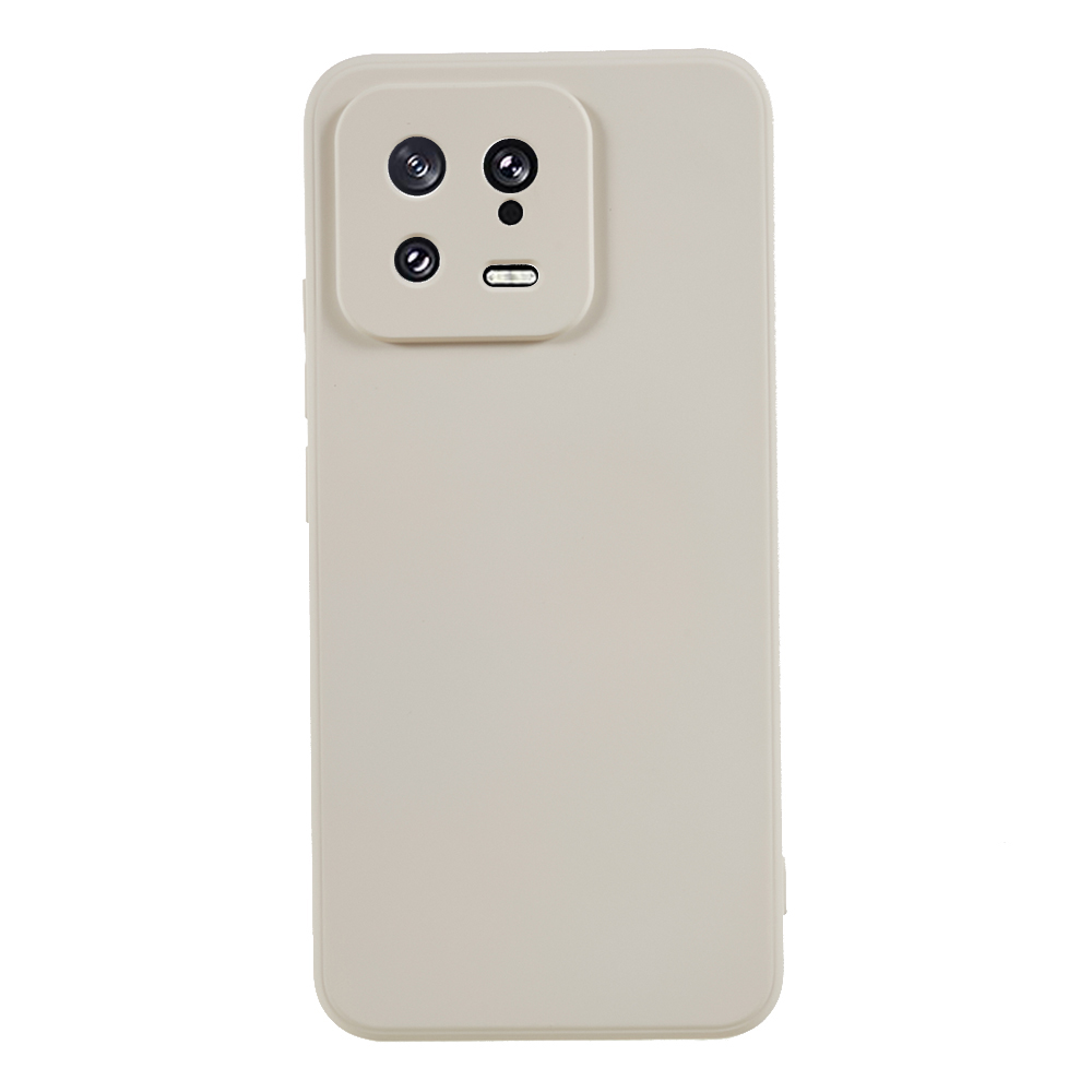 

Für Xiaomi 13 5G Anti-kratzer-tpu-telefonhülle Faserfaserauskleidung Gummierte Schutzabdeckung - Weiss, Xiaomi 13