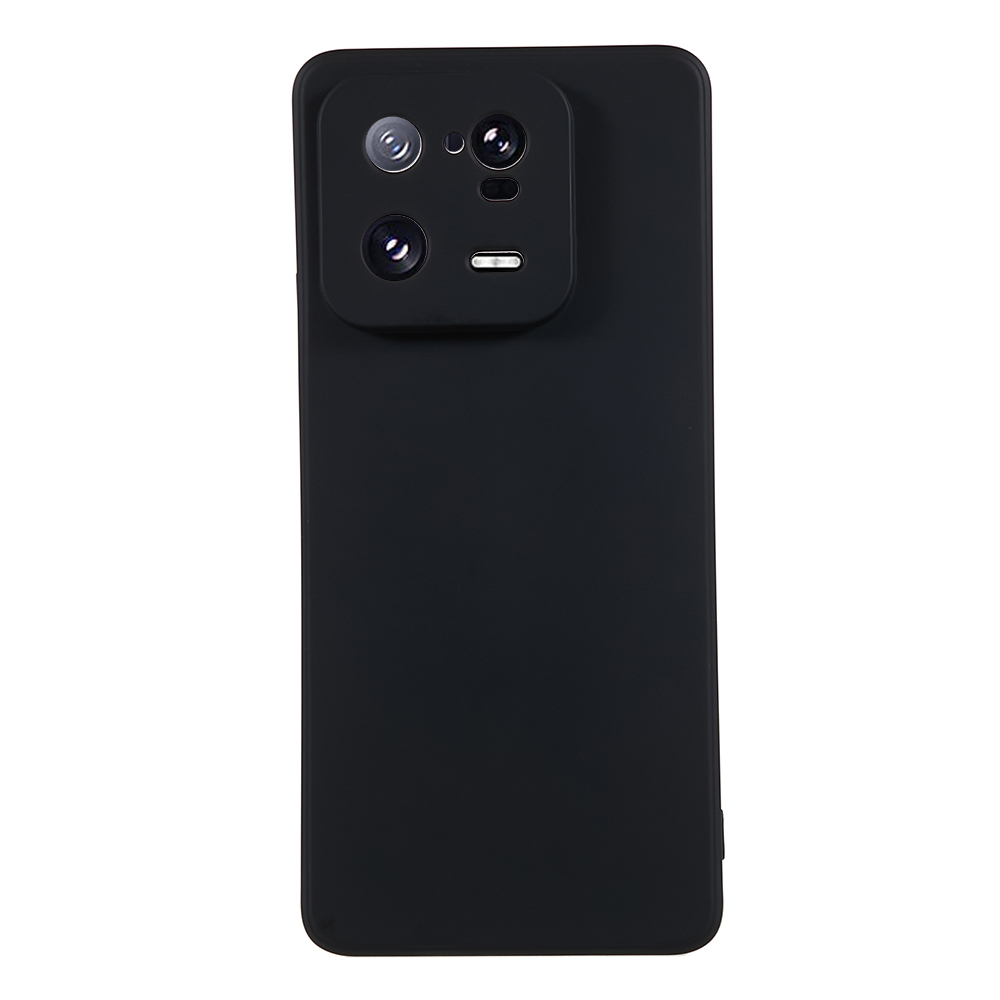 

Für Xiaomi 13 Pro 5G Soft TPU Stoßdämpfer Hülle Faserfaserfaserfaserfabrik - Schwarz, Xiaomi 13 Pro 5G