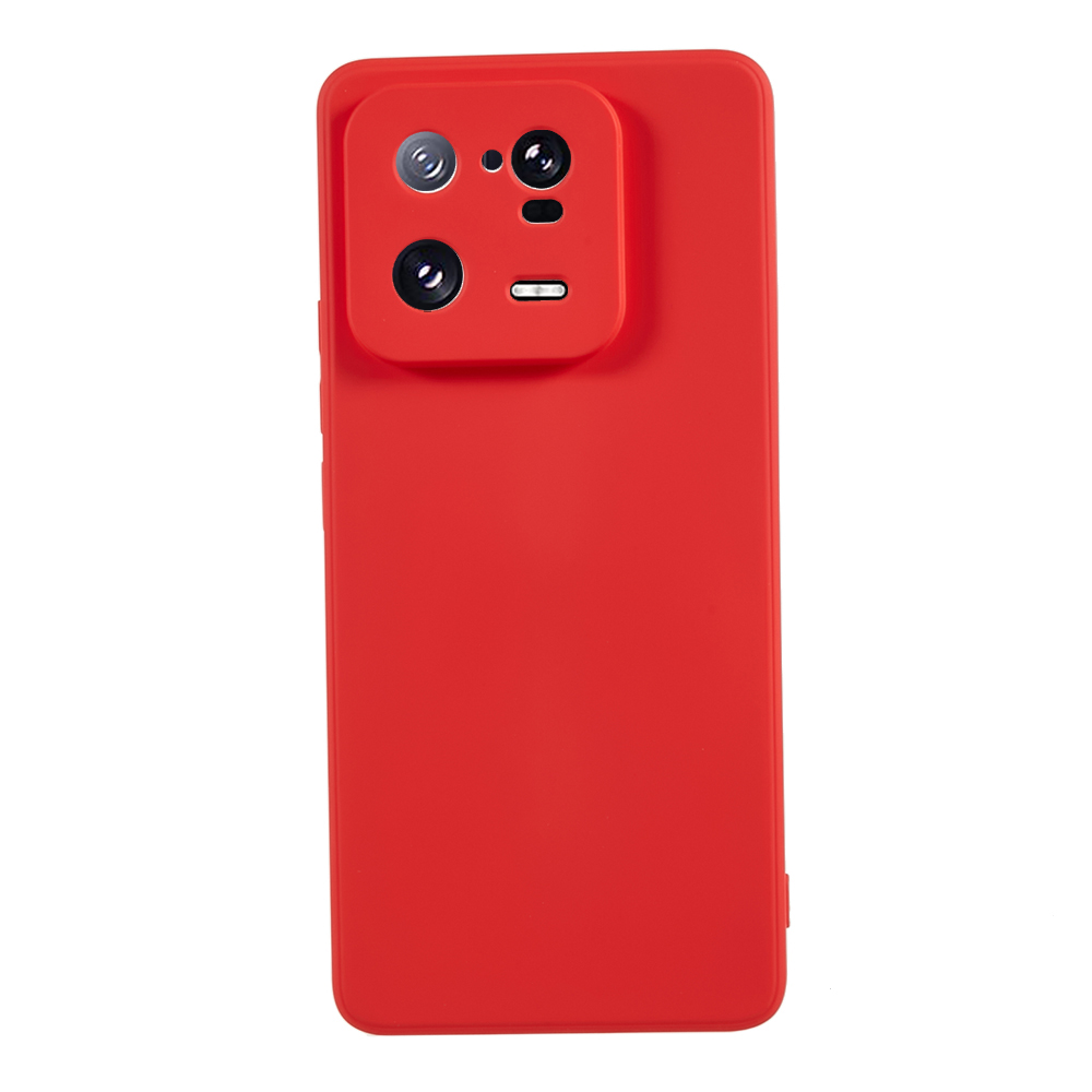 

Für Xiaomi 13 Pro 5G Soft TPU Stoßdämpfer Hülle Faserfaserfaserfaserfabrik - Rot, Xiaomi 13 Pro 5G