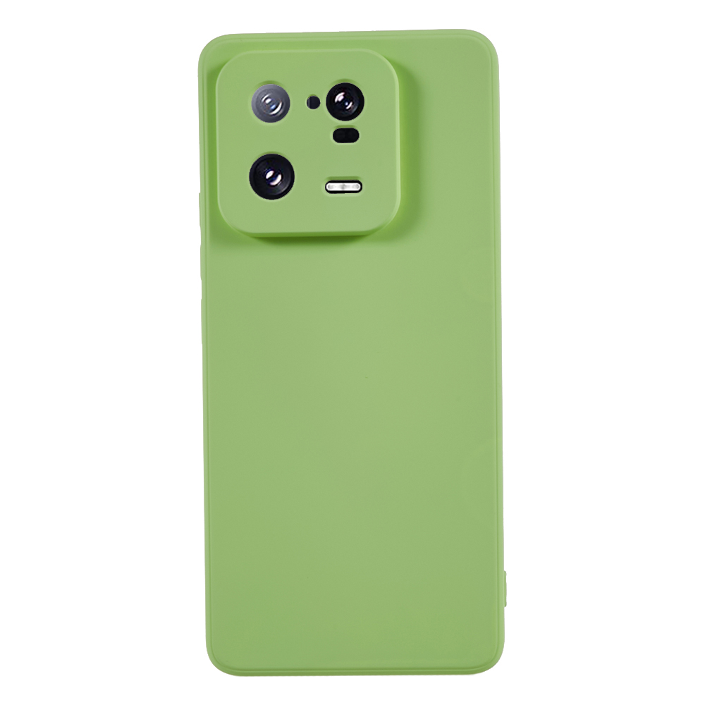 

Für Xiaomi 13 Pro 5G Soft TPU Stoßdämpfer Hülle Faserfaserfaserfaserfabrik - Bohnengrün, Xiaomi 13 Pro 5G