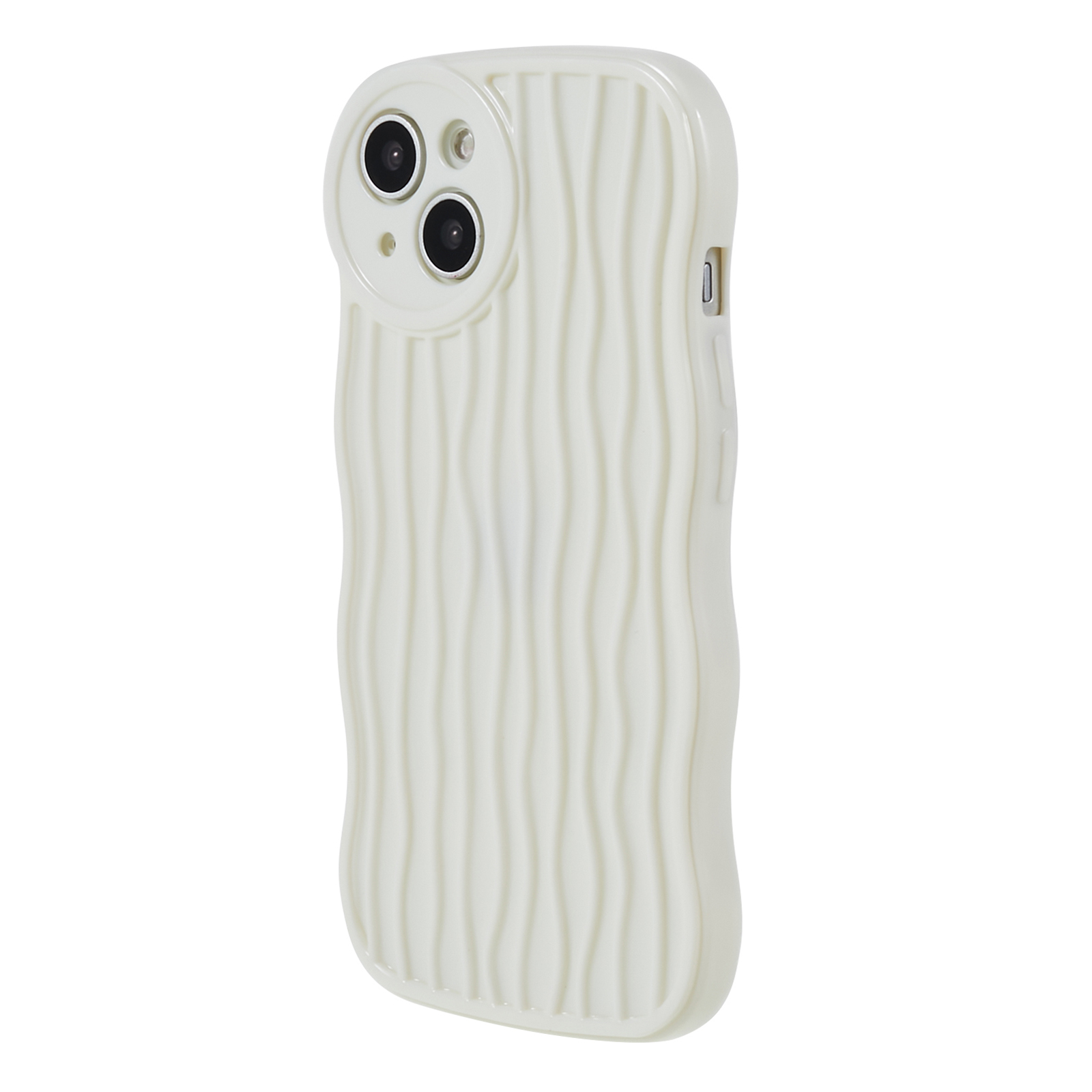 

Stoßdämpfer Hülle Für Iphone 13 6,1 Zoll Soft TPU Phone Shell Shell Wavy Edge Anti-fall-telefonabdeckung - Weiss, iPhone 13