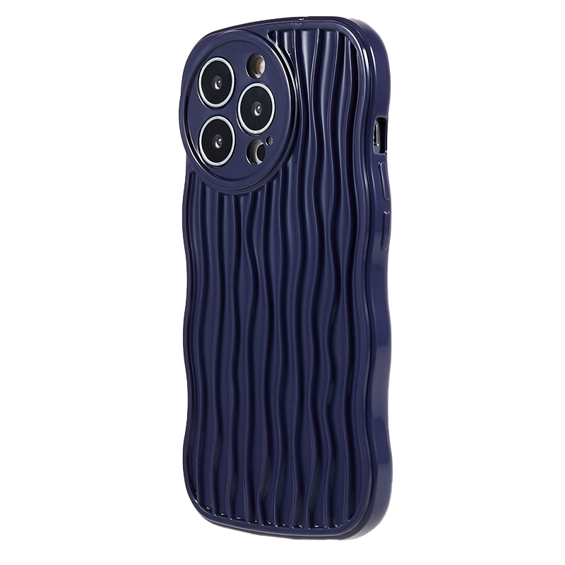 

Soft TPU -hülle Für Iphone 13 Pro Max, Wellenkantenschutz -telefonabdeckung - Dunkelviolett, iPhone 13 Pro Max