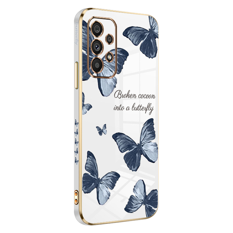 

Rzants Für Samsung Galaxy A53 5G Schmetterlingsmuster Telefonhülle Elektroplatten Kanten TPU -telefonabdeckungsschale - Weiss, Samsung Galaxy A53 5G
