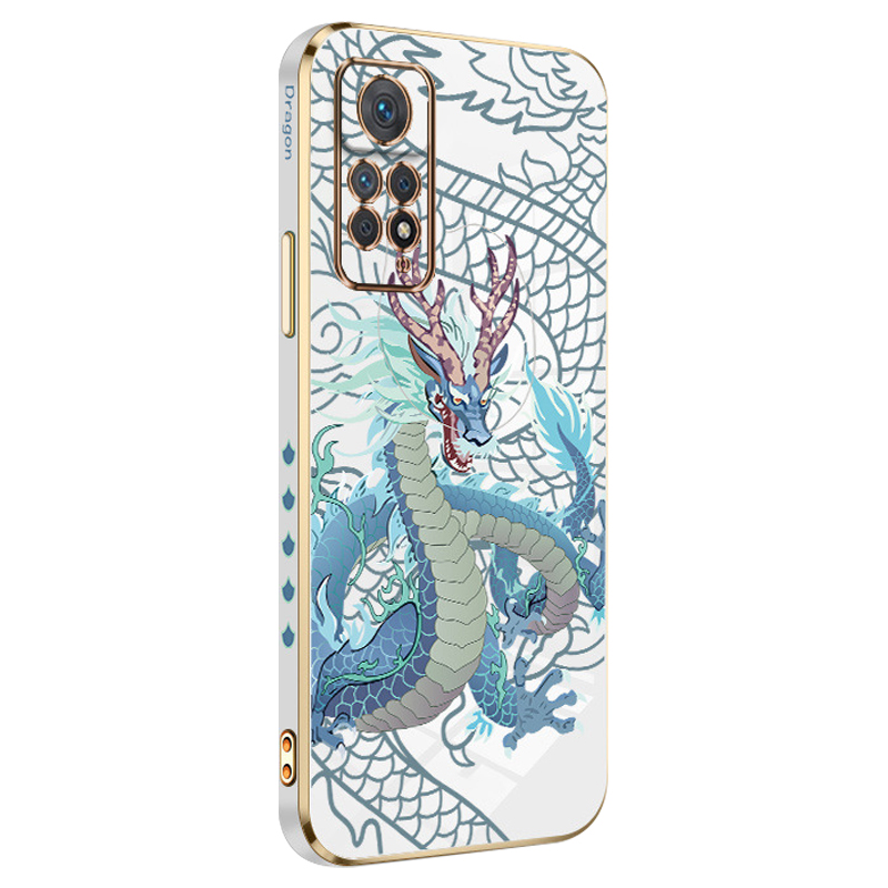 

Rzants Für Xiaomi Redmi Note 11 Pro 5G (Qualcomm) / Anmerkung 11 Pro 4G (MediaTek) Telefon TPU -fall Chinesisches Drachenmuster -elektroplating -abdeckung - Weiss, Xiaomi Redmi Note 11 Pro 5G (Qualcomm)