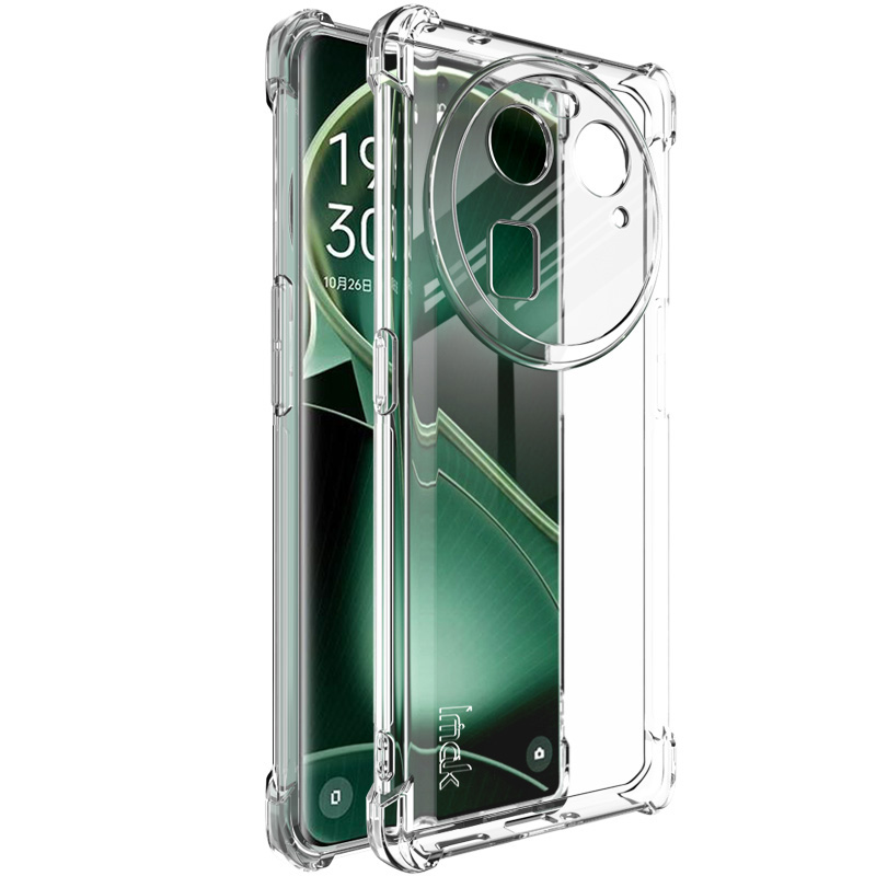 

IMAK Für Oppo Finden Sie X6 Telefonkoffer Drop-sof-airbag Clear TPU Back Protective Cover - Transparent, Oppo Find X6