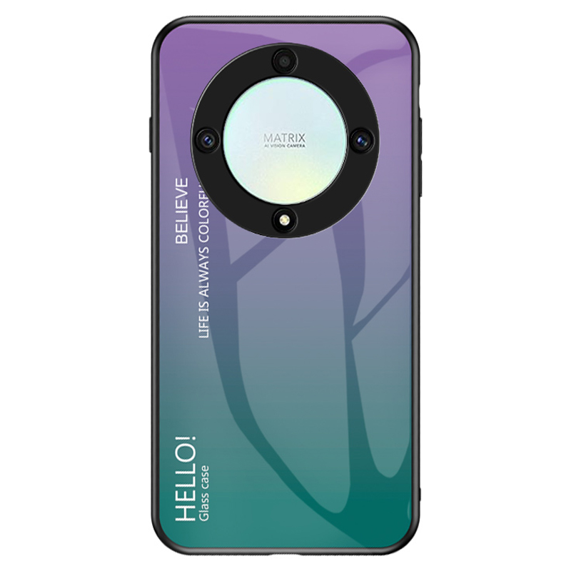 

Für Ehren X9a 5G Temperierte Glas+pc+tpu -telefonabdeckungsfarbs -smartphone -hülle - Gradientenviolett, Honor X9a 5G