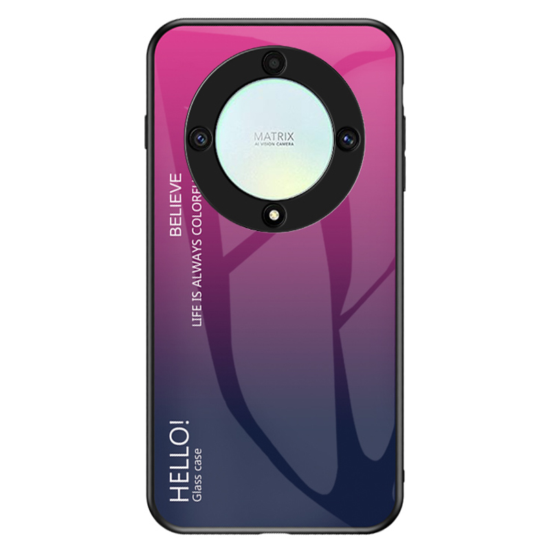

Für Ehren X9a 5G Temperierte Glas+pc+tpu -telefonabdeckungsfarbs -smartphone -hülle - Gradient Rose, Honor X9a 5G