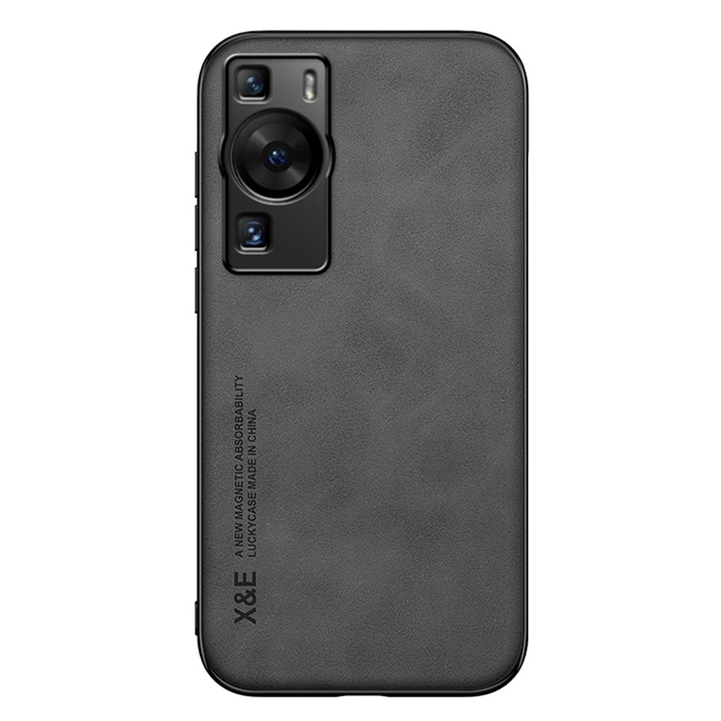 

x & e Für Huawei P60 Anti-scratch Skint-ouch Phone Hülle PU Leder TPU PC Cover - Dunkelgrau, Huawei P60