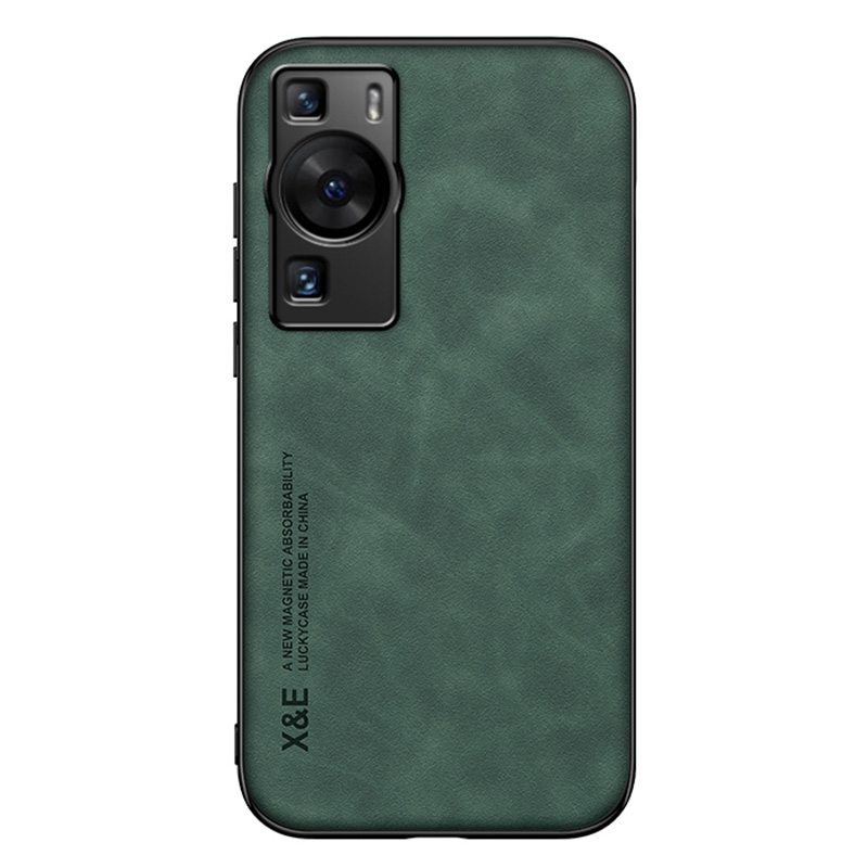 

x & e Für Huawei P60 Anti-scratch Skint-ouch Phone Hülle PU Leder TPU PC Cover - Grün, Huawei P60