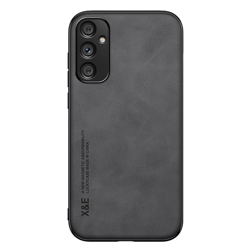 

x & e Für Samsung Galaxy A34 5G Mobiltelefon Hülle Skin-touch PU Leder TPU PC Telefonabdeckung - Dunkelgrau, Galaxy A34 5G